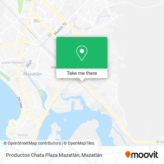 Productos Chata Plaza Mazatlán map