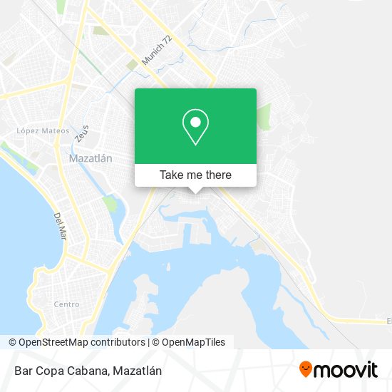 Mapa de Bar Copa Cabana