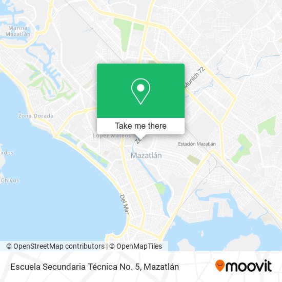 Escuela Secundaria Técnica No. 5 map