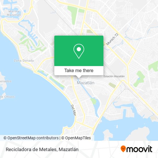 Mapa de Recicladora de Metales