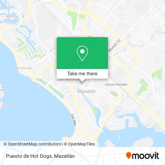 Puesto de Hot Dogs map