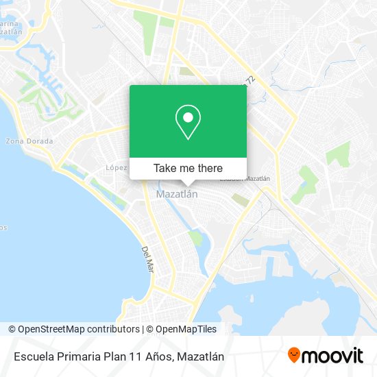 Mapa de Escuela Primaria Plan 11 Años