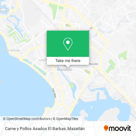 Mapa de Carne y Pollos Asados El Barbas