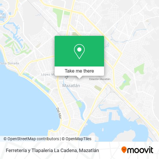 Ferretería y Tlapaleria La Cadena map