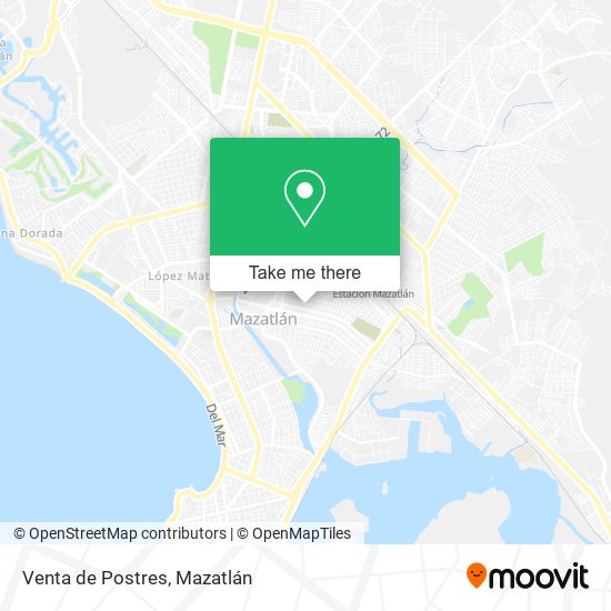 Mapa de Venta de Postres
