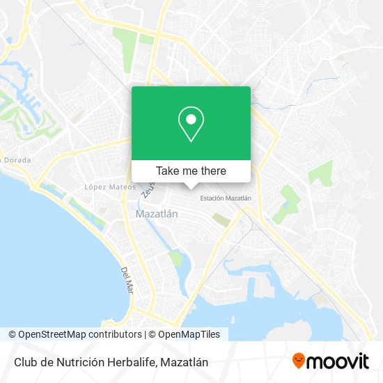Mapa de Club de Nutrición Herbalife