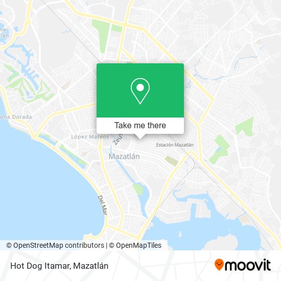 Mapa de Hot Dog Itamar
