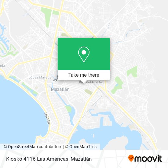 Kiosko 4116 Las Américas map