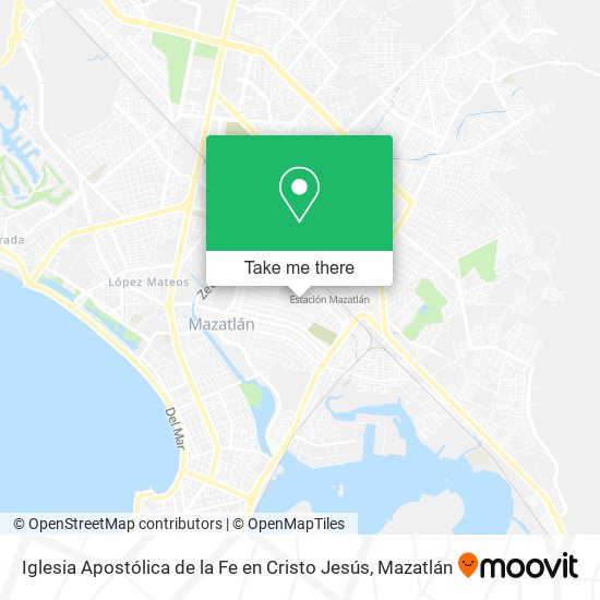 Iglesia Apostólica de la Fe en Cristo Jesús map
