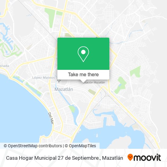 Casa Hogar Municipal 27 de Septiembre. map