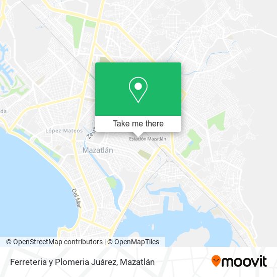 Mapa de Ferreteria y Plomeria Juárez