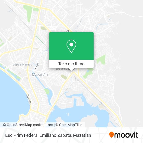 Mapa de Esc Prim Federal Emiliano Zapata