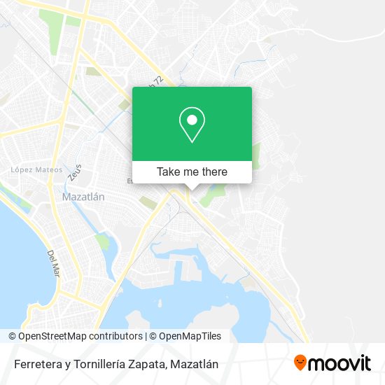 Ferretera y Tornillería Zapata map