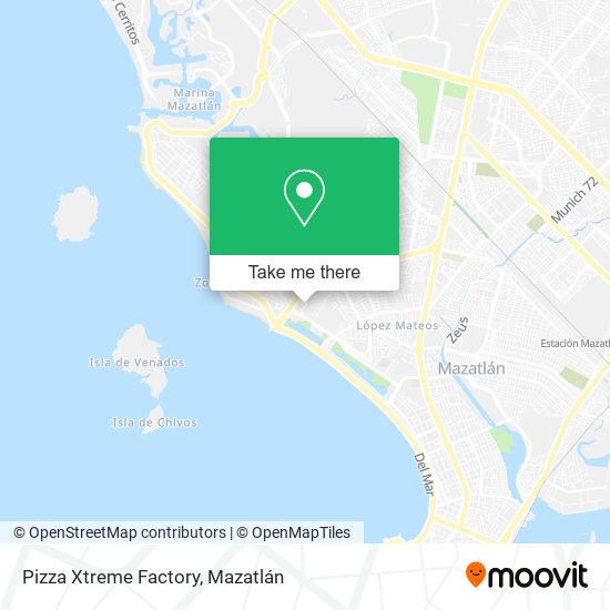 Mapa de Pizza Xtreme Factory