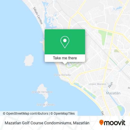 Mapa de Mazatlan Golf Course Condominiums