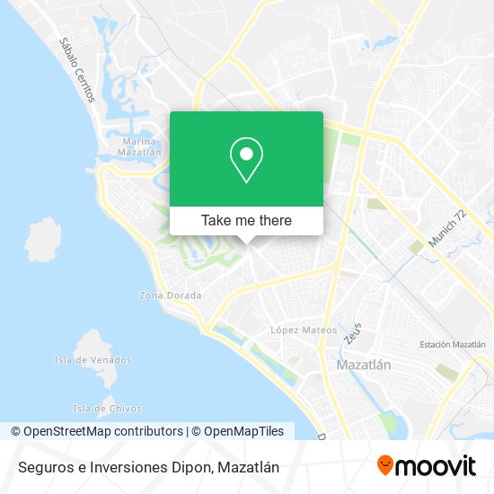 Mapa de Seguros e Inversiones Dipon