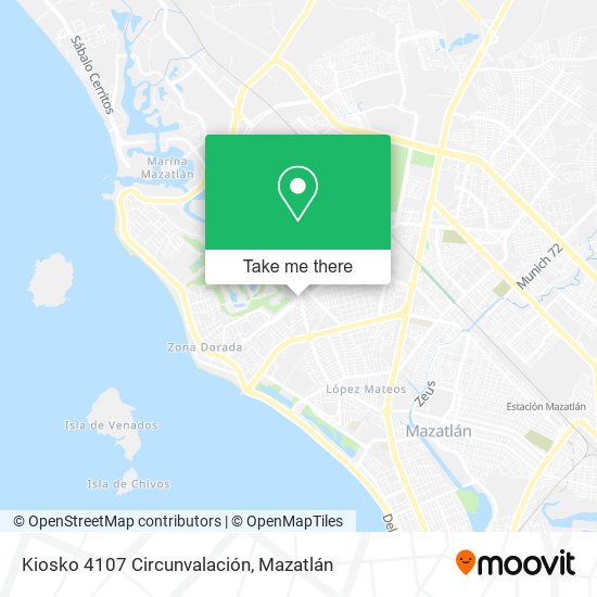 Mapa de Kiosko 4107 Circunvalación