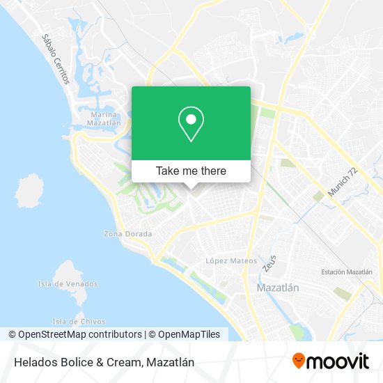 Helados Bolice & Cream map