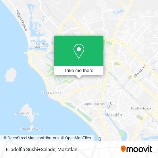 Filadelfia Sushi+Salads map