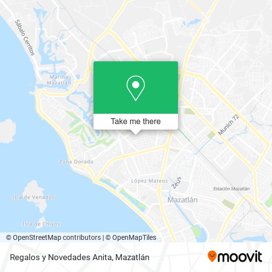 Mapa de Regalos y Novedades Anita