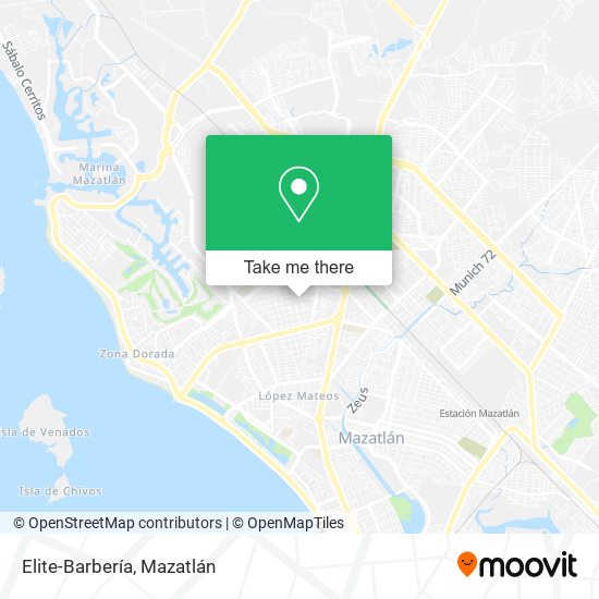 Elite-Barbería map