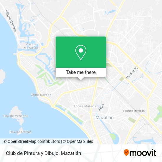 Mapa de Club de Pintura y Dibujo