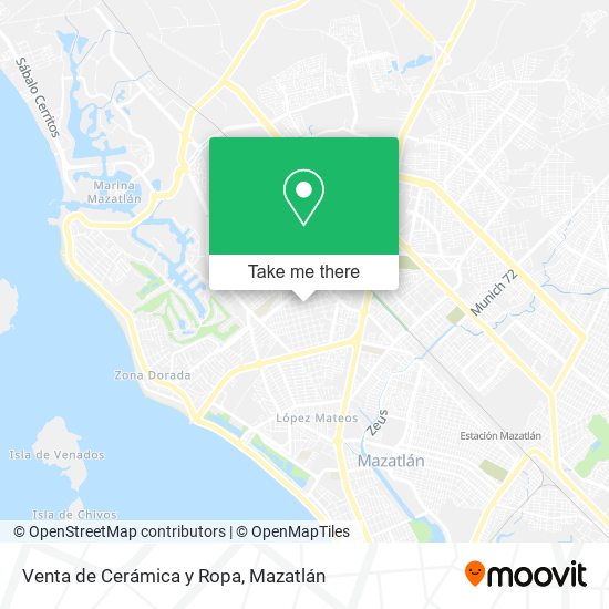 Venta de Cerámica y Ropa map