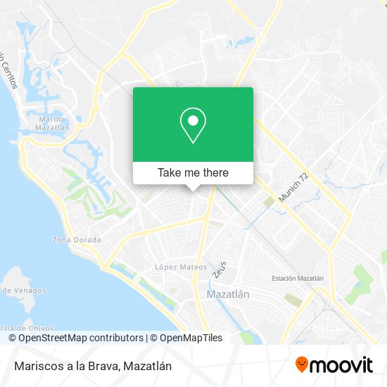 Mapa de Mariscos a la Brava