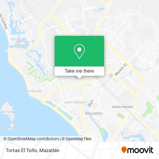 Mapa de Tortas El Toño