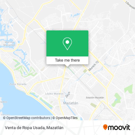 Venta de Ropa Usada map