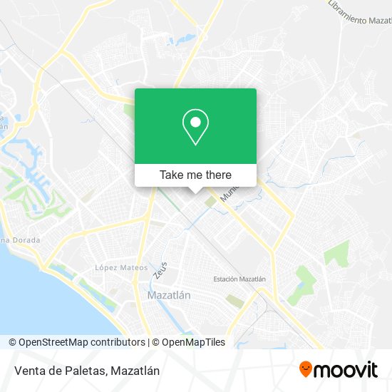 Venta de Paletas map
