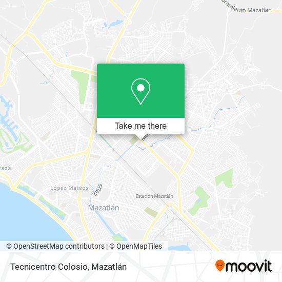 Tecnicentro Colosio map