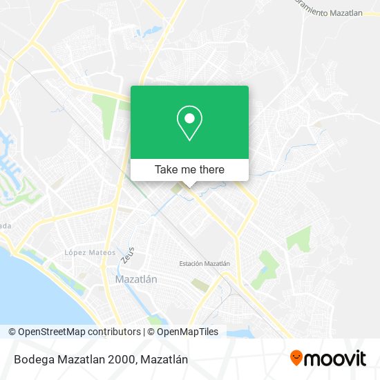 Mapa de Bodega Mazatlan 2000