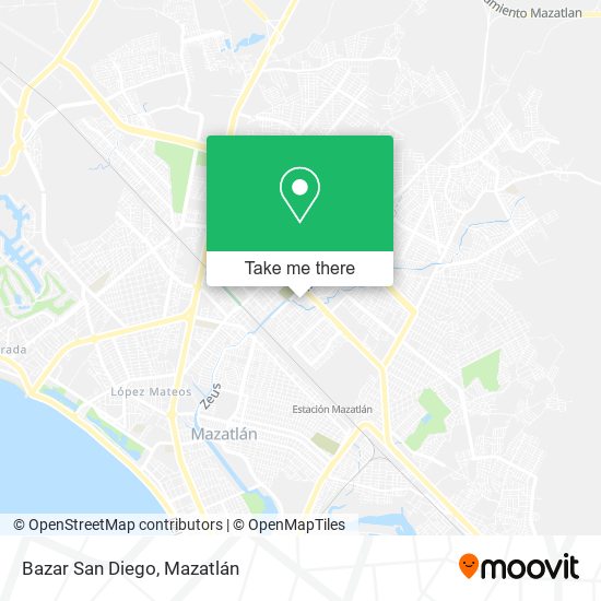 Bazar San Diego map