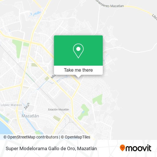 Super Modelorama Gallo de Oro map