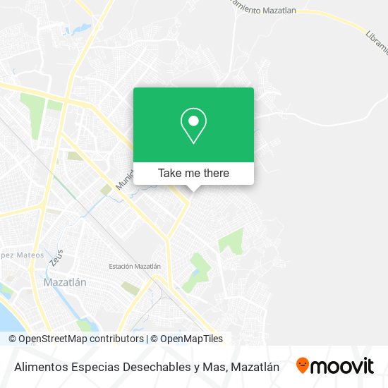 Mapa de Alimentos Especias Desechables y Mas