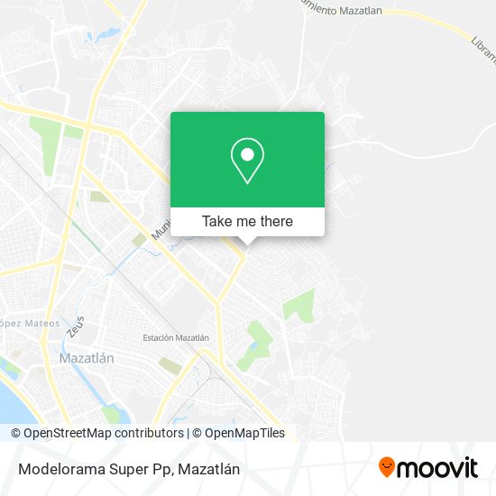 Mapa de Modelorama Super Pp