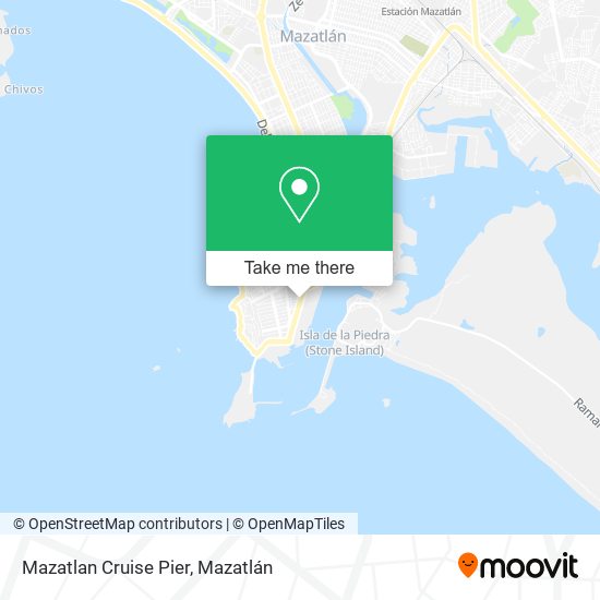 Mazatlan Cruise Pier map