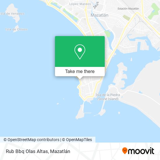 Mapa de Rub Bbq Olas Altas