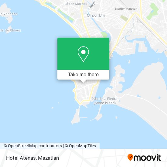 Hotel Atenas map