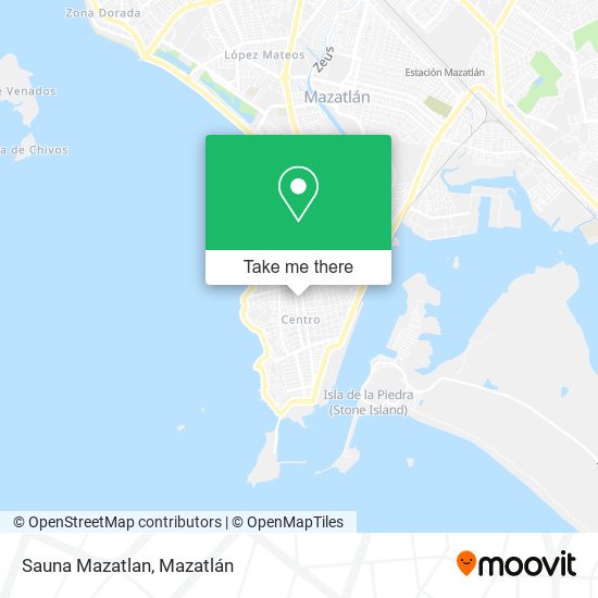 Sauna Mazatlan map