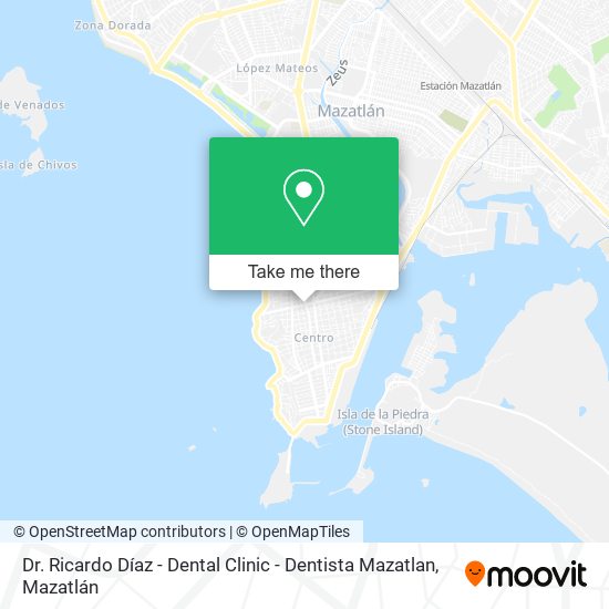 Dr. Ricardo Díaz - Dental Clinic - Dentista Mazatlan map