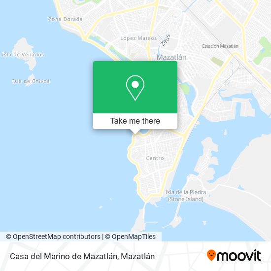 Casa del Marino de Mazatlán map