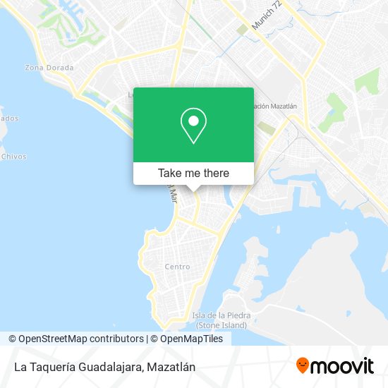 Mapa de La Taquería Guadalajara