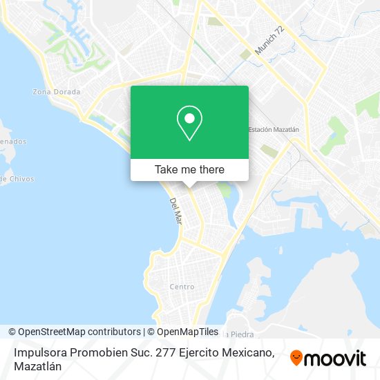 Impulsora Promobien Suc. 277 Ejercito Mexicano map