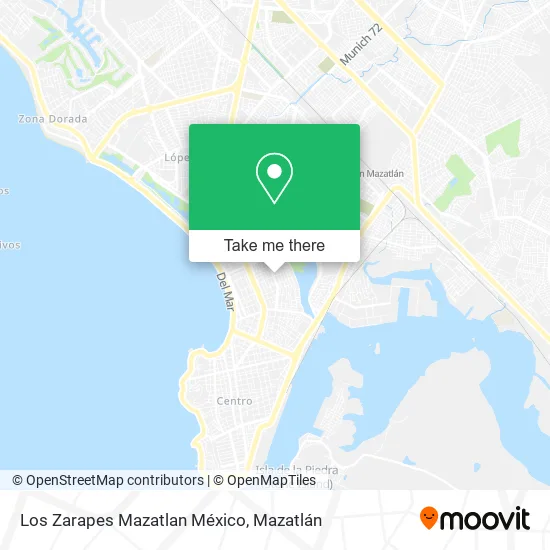 Los Zarapes Mazatlan México map