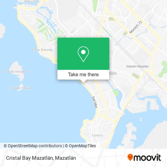 Cristal Bay Mazatlán map