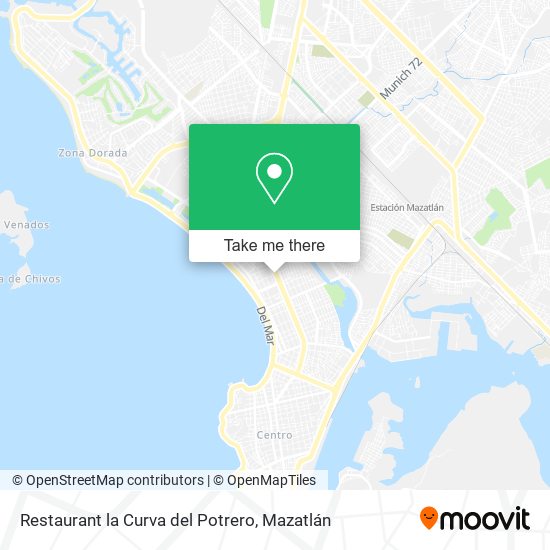 Mapa de Restaurant la Curva del Potrero