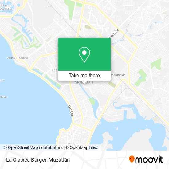 Mapa de La Clásica Burger