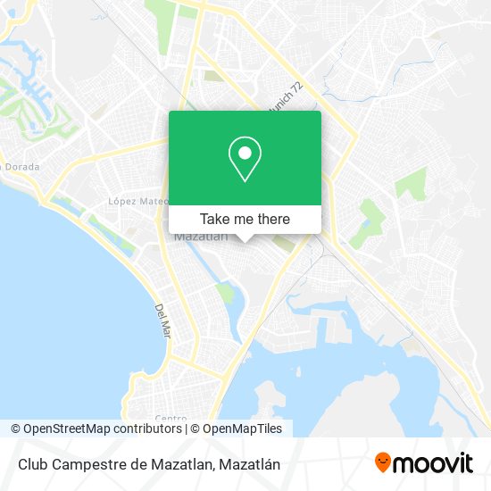 Club Campestre de Mazatlan map